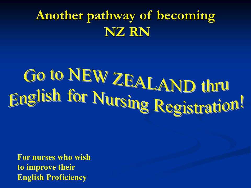 Another pathway of becoming NZ RN