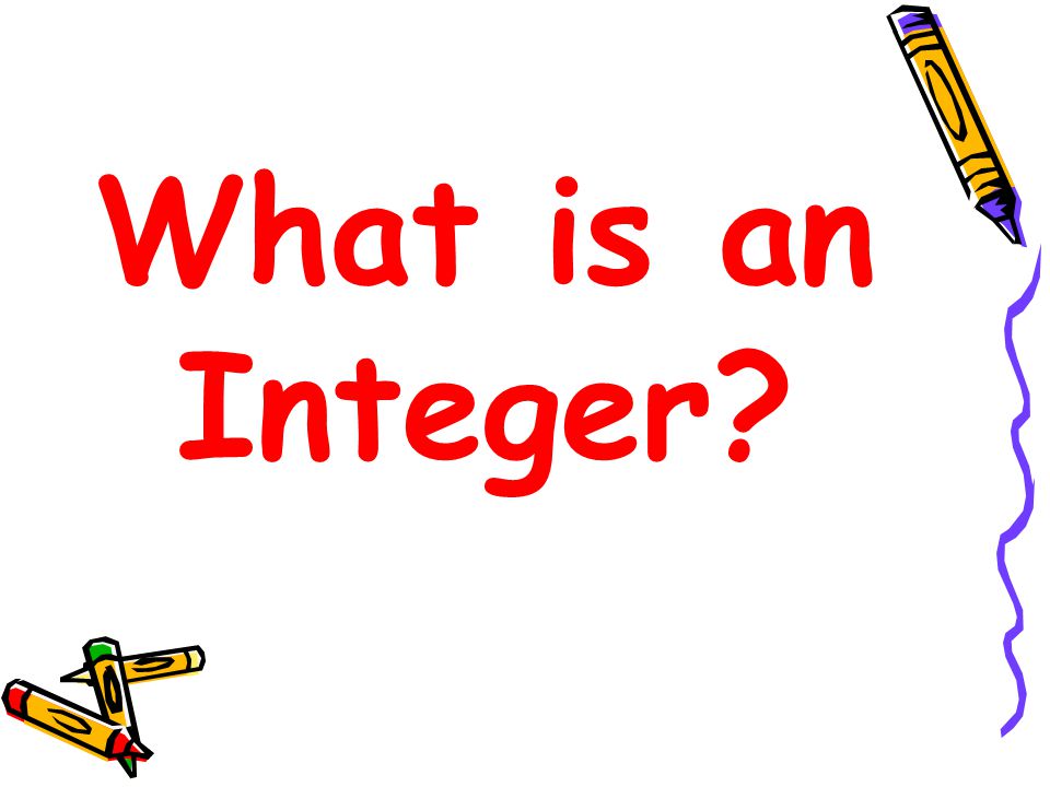 What is an Integer