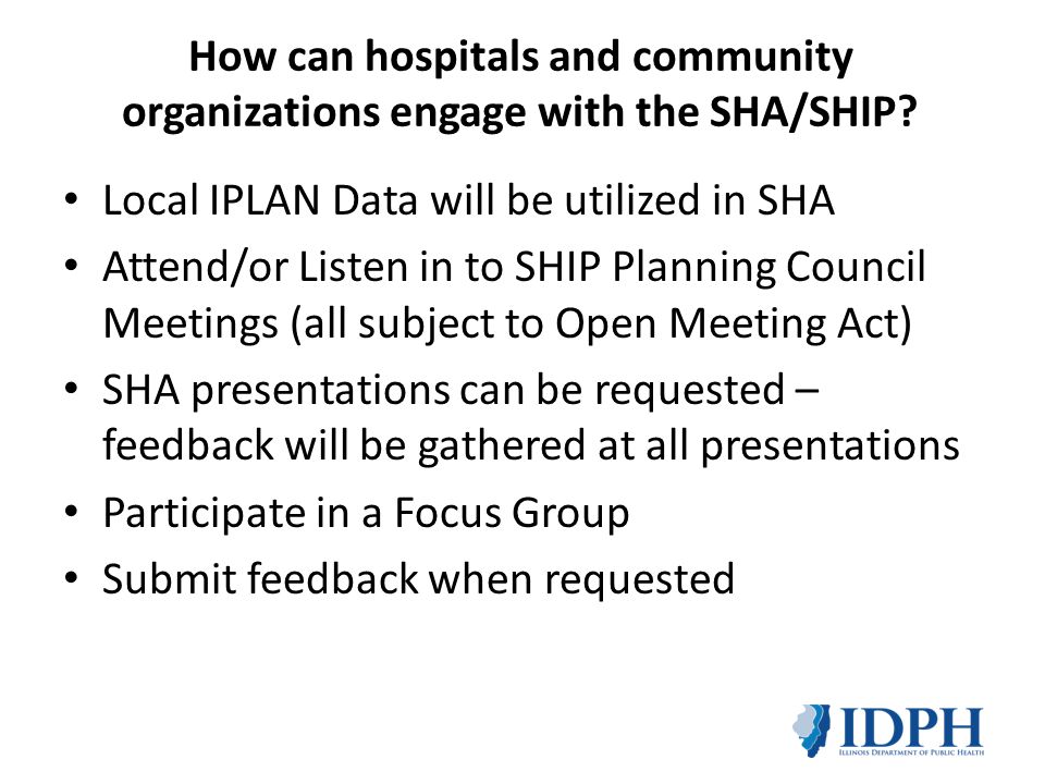 How can hospitals and community organizations engage with the SHA/SHIP