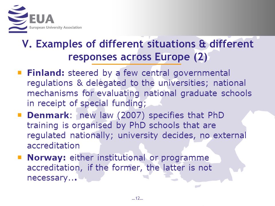V. Examples of different situations & different responses across Europe (2)