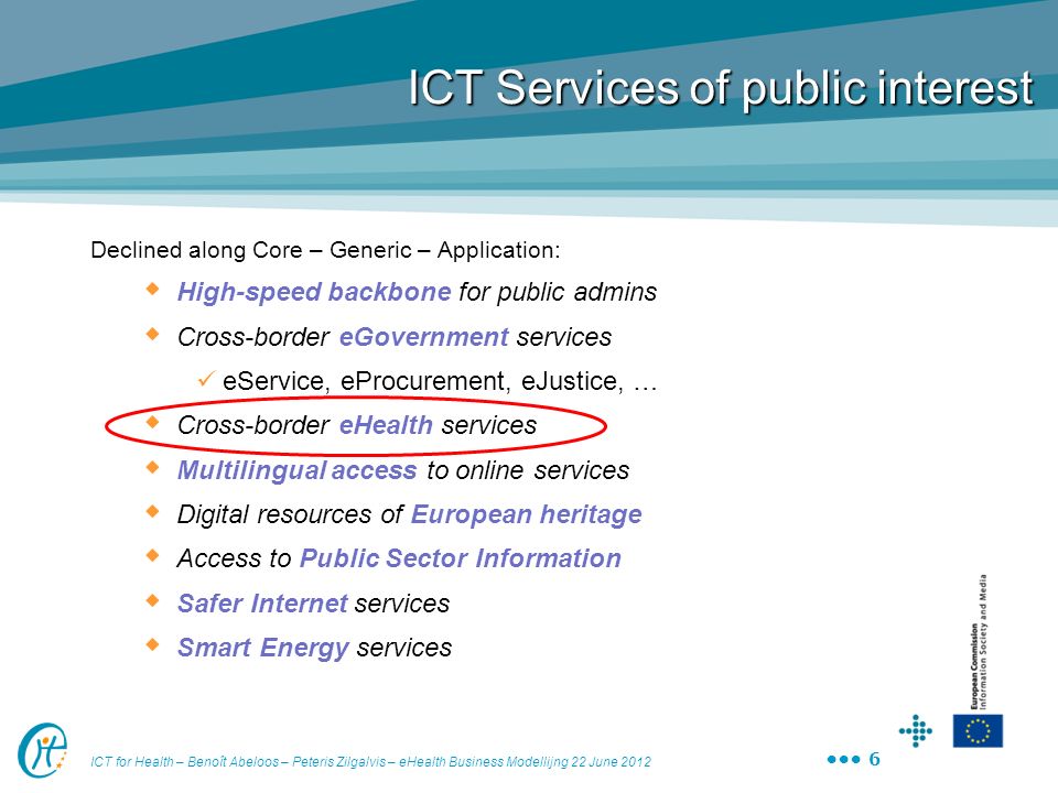 ICT Services of public interest