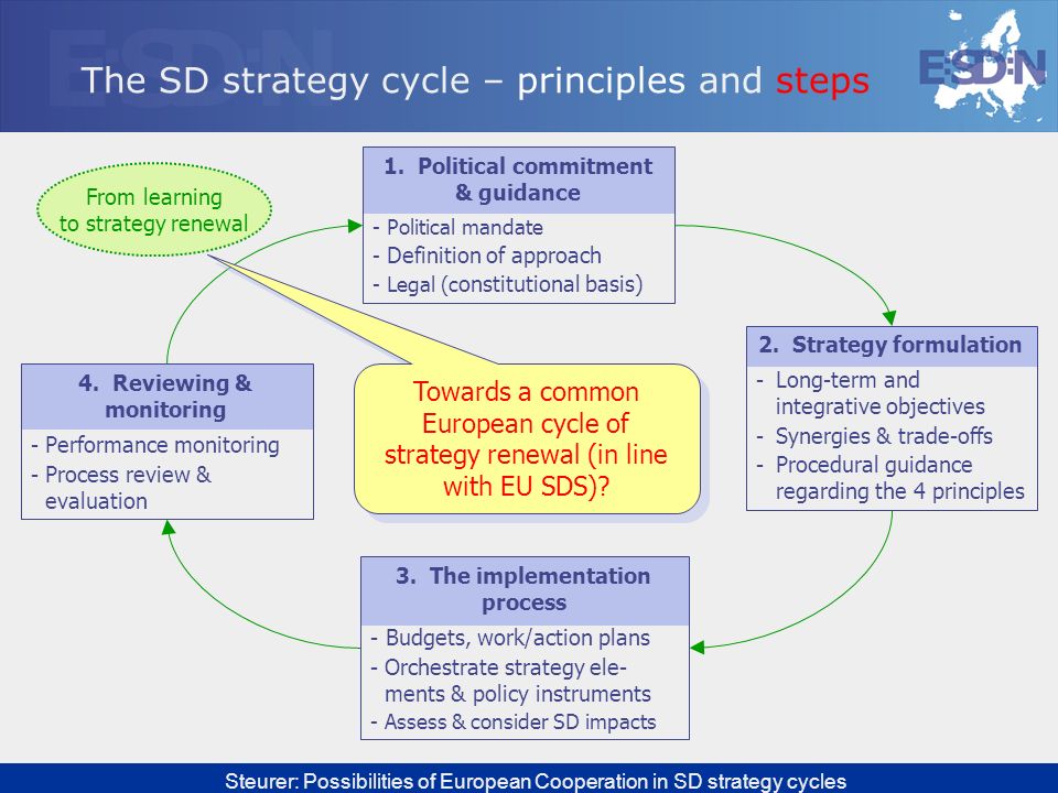 The SD strategy cycle – principles and steps