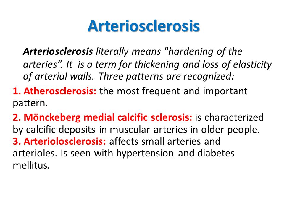 Arteriosclerosis