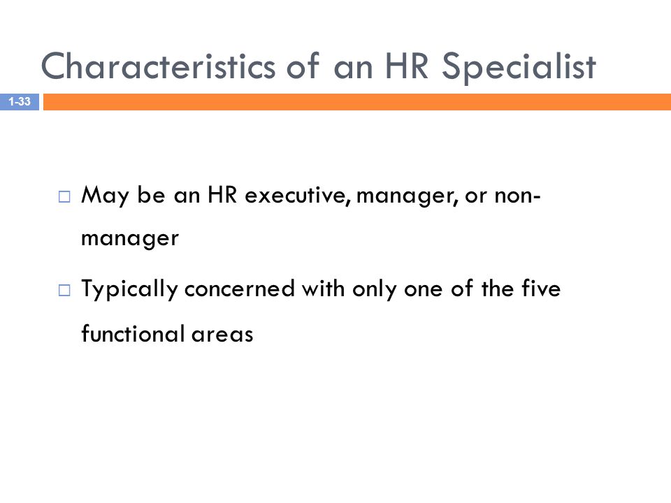 Characteristics of an HR Specialist