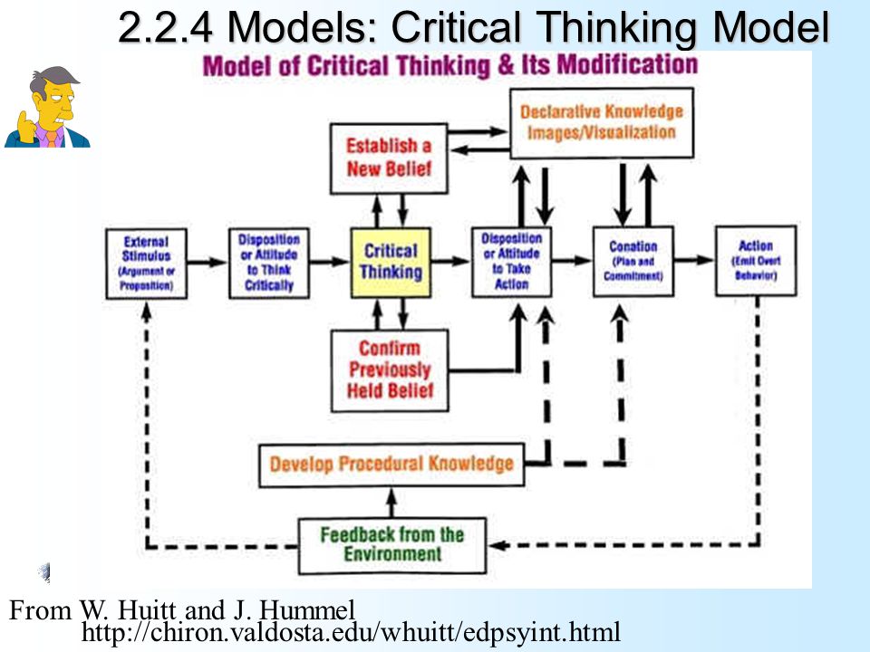 2.2.4 Models: Critical Thinking Model