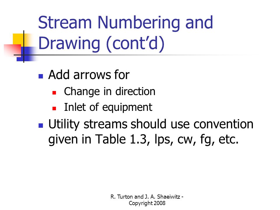 Stream Numbering and Drawing (cont’d)