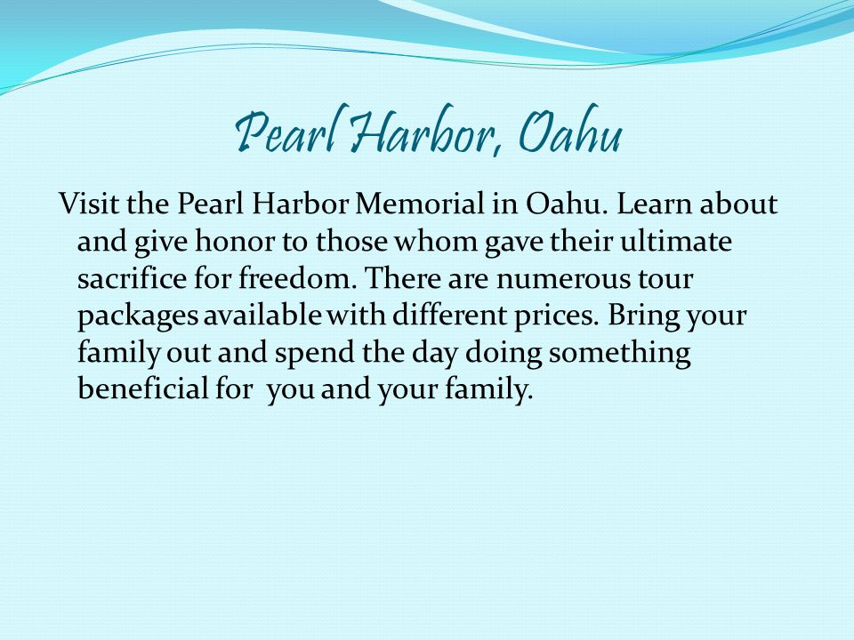 Pearl Harbor, Oahu