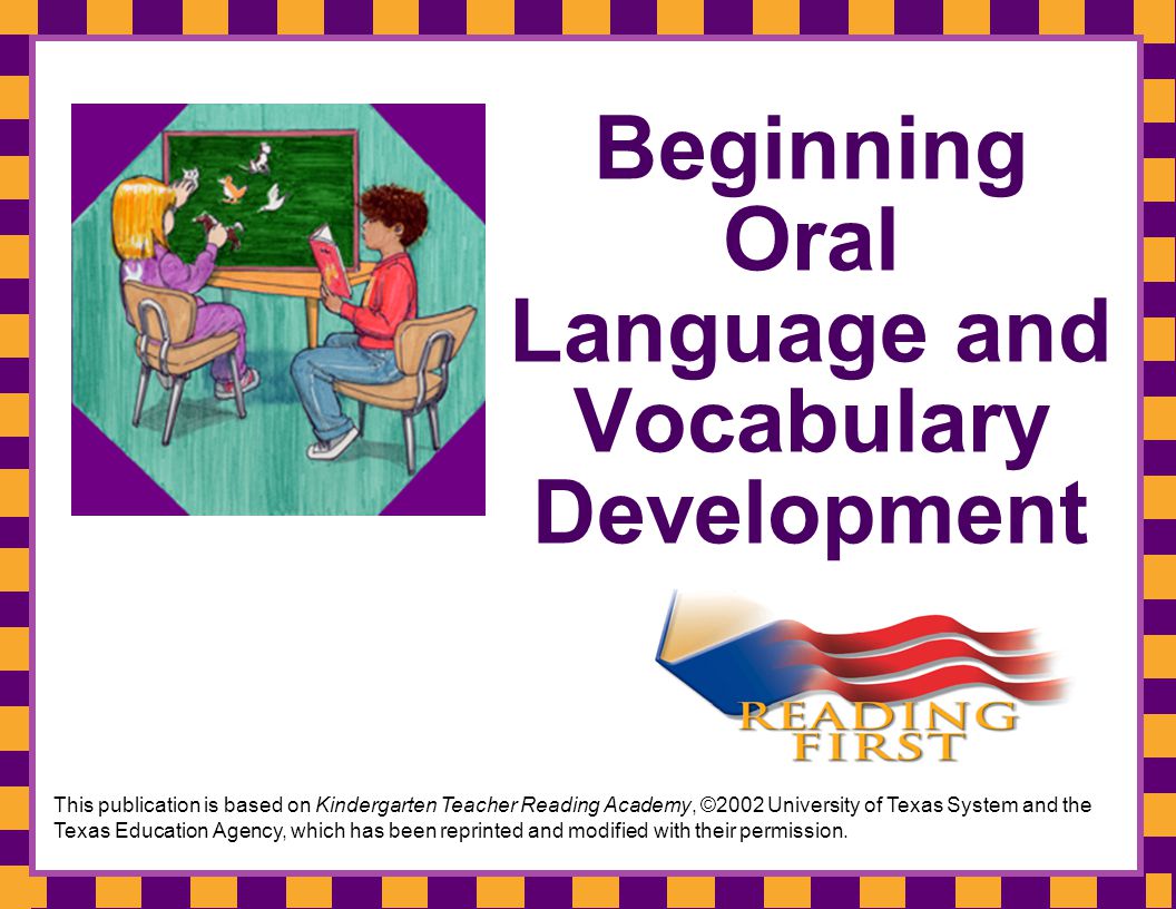 Beginning Oral Language and Vocabulary Development