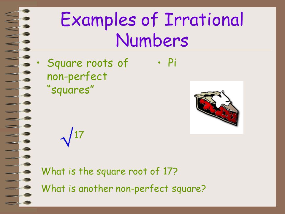 Examples of Irrational Numbers