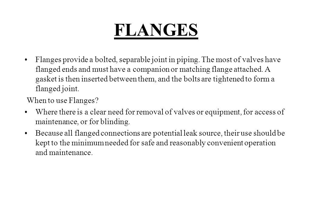 FLANGES