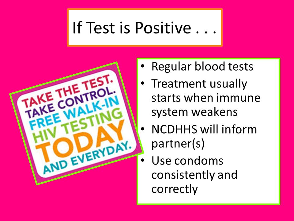If Test is Positive Regular blood tests
