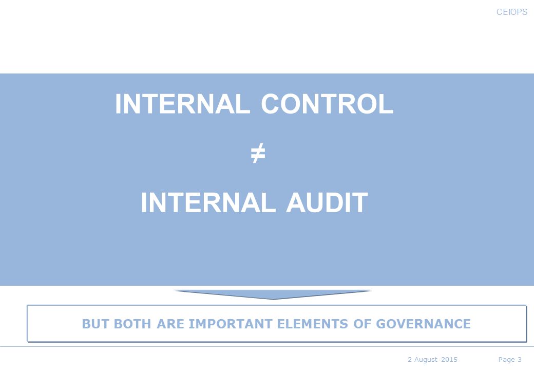 BUT BOTH ARE IMPORTANT ELEMENTS OF GOVERNANCE