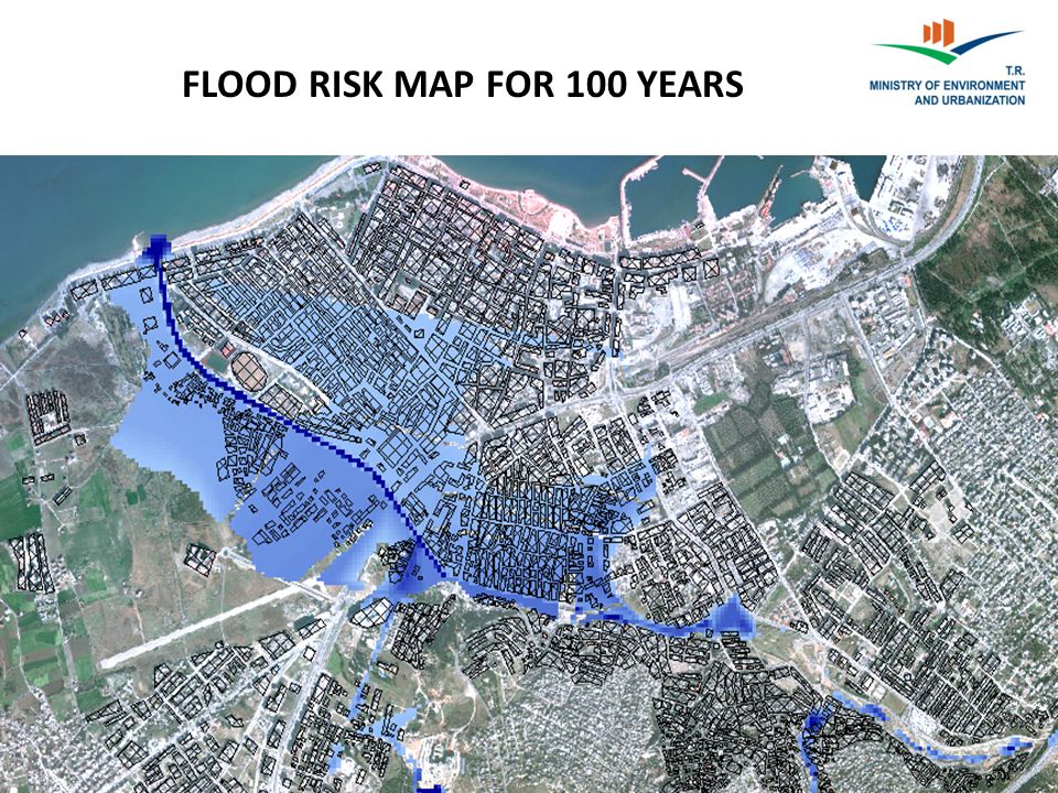 FLOOD RISK MAP FOR 100 YEARS