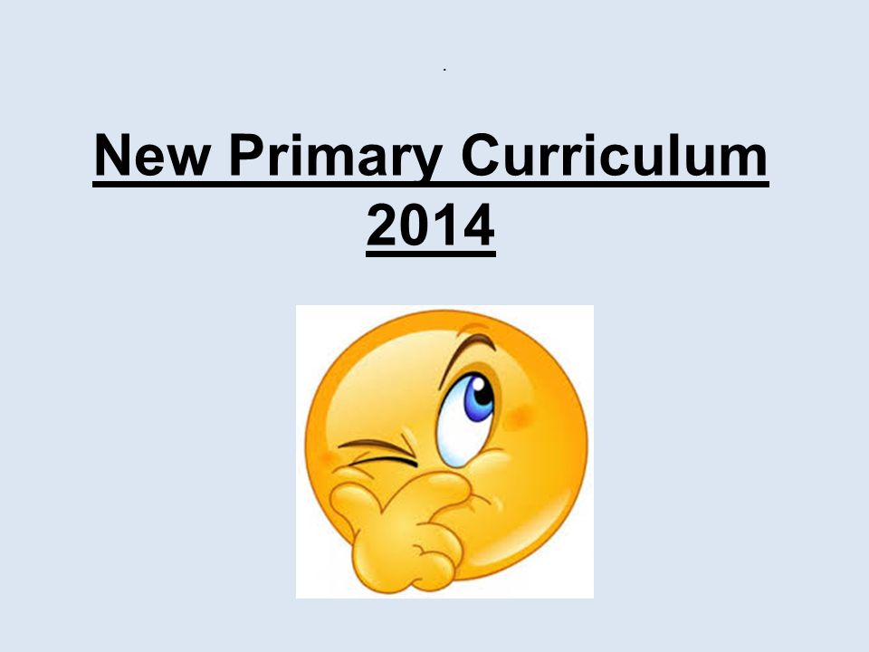 New Primary Curriculum 2014