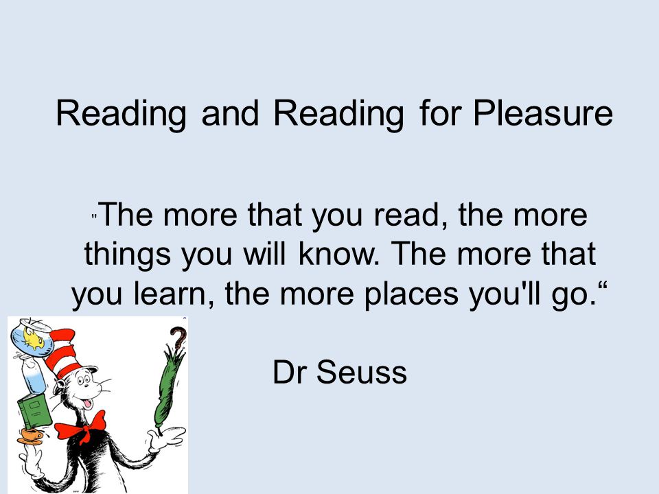 Reading and Reading for Pleasure