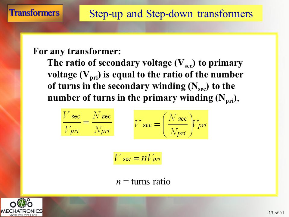 Step-up and Step-down transformers