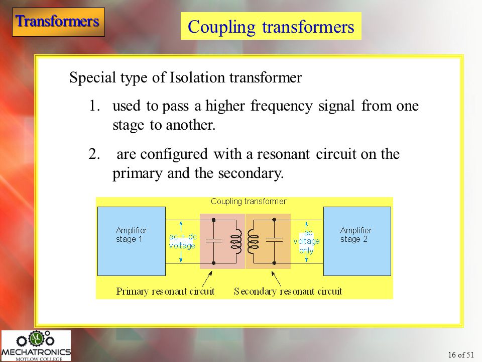 Coupling transformers