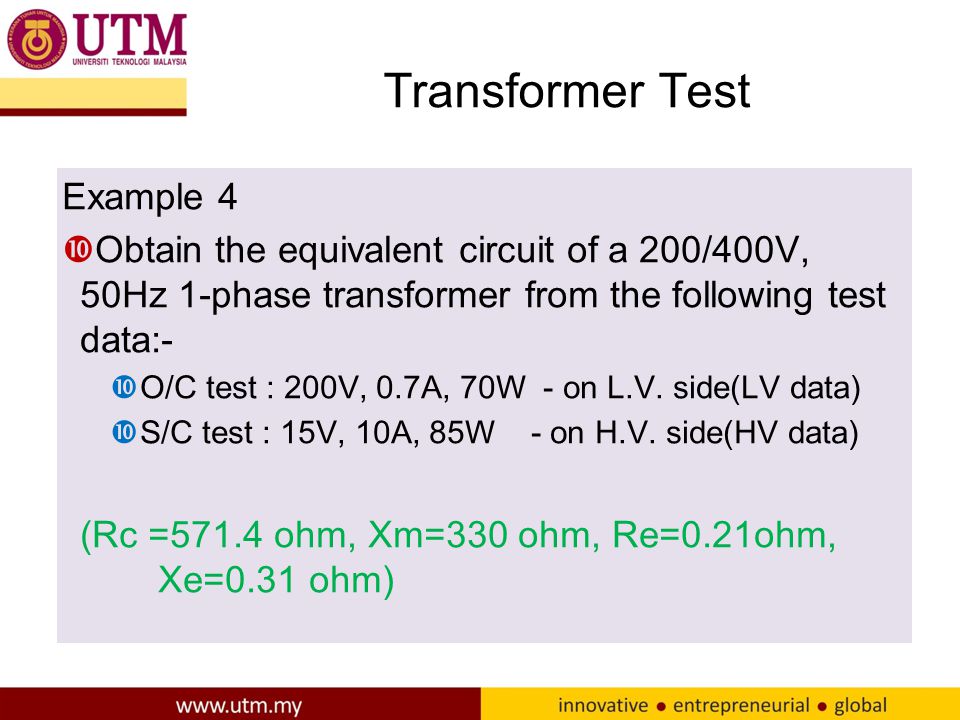 Transformer Test Example 4