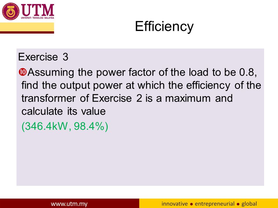 Efficiency Exercise 3.