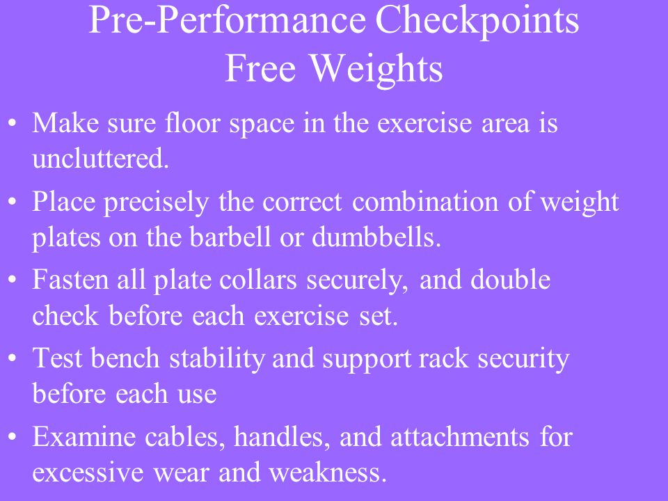 Pre-Performance Checkpoints Free Weights