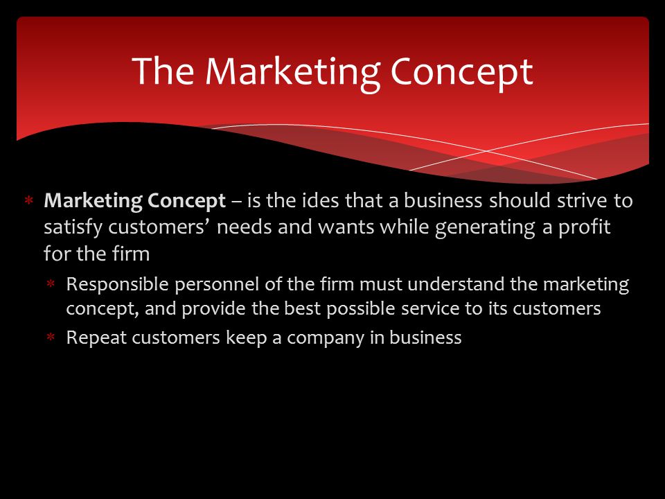 The Marketing Concept