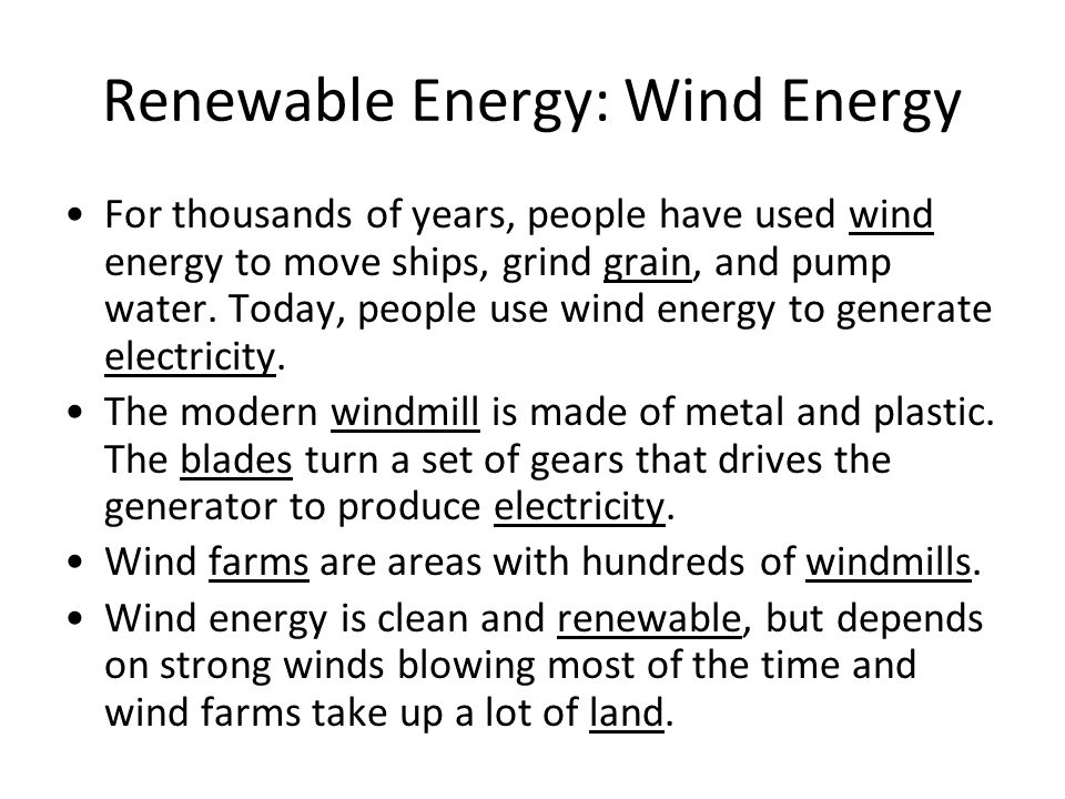 Renewable Energy: Wind Energy