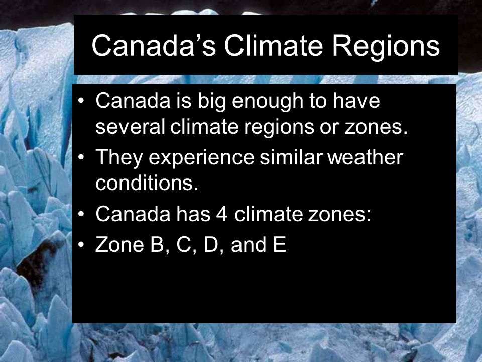 Canada’s Climate Regions
