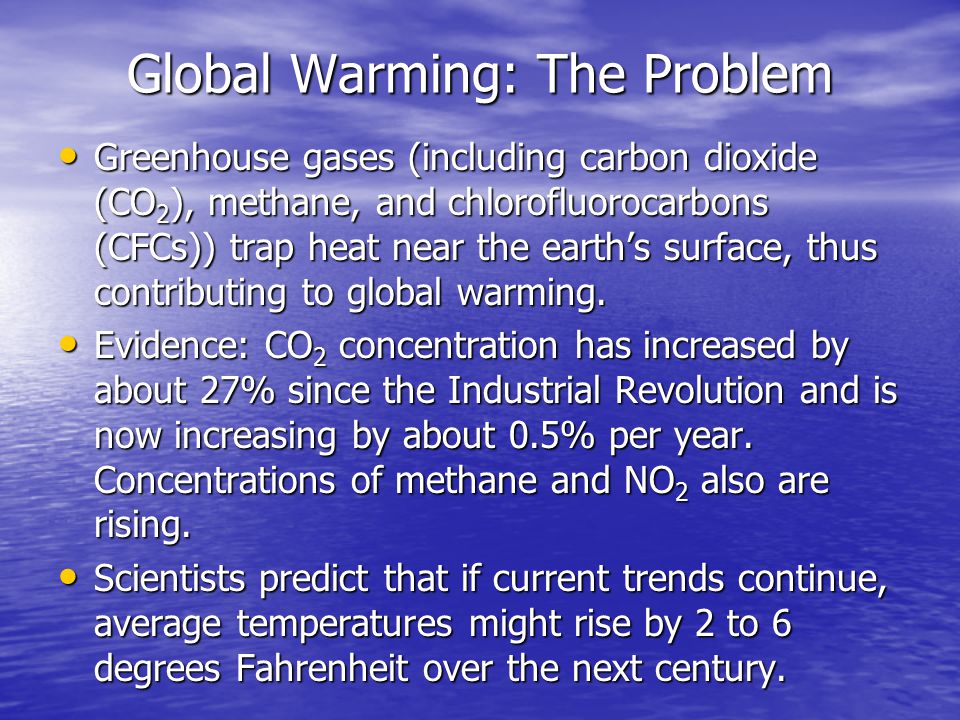 Global Warming: The Problem