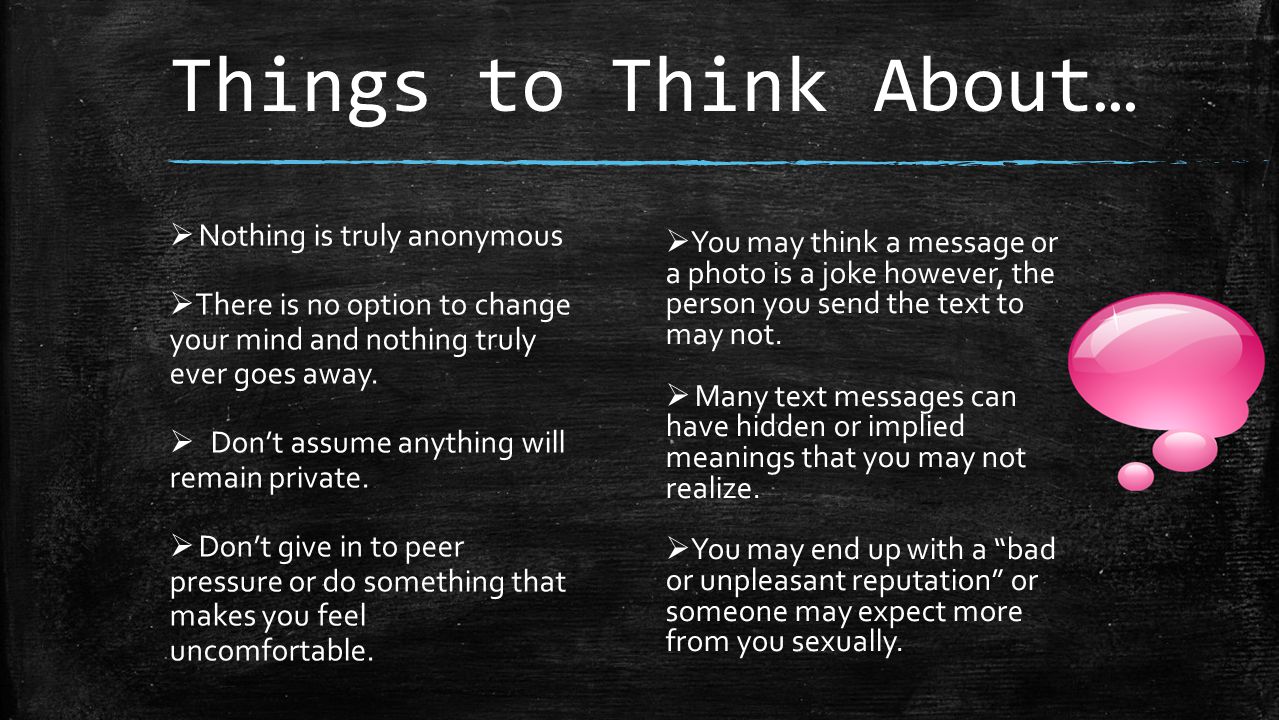 Things to Think About… Nothing is truly anonymous