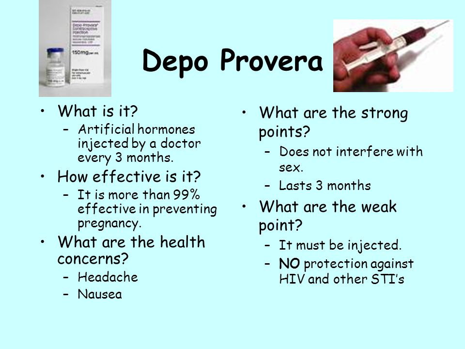 Depo Provera What is it How effective is it