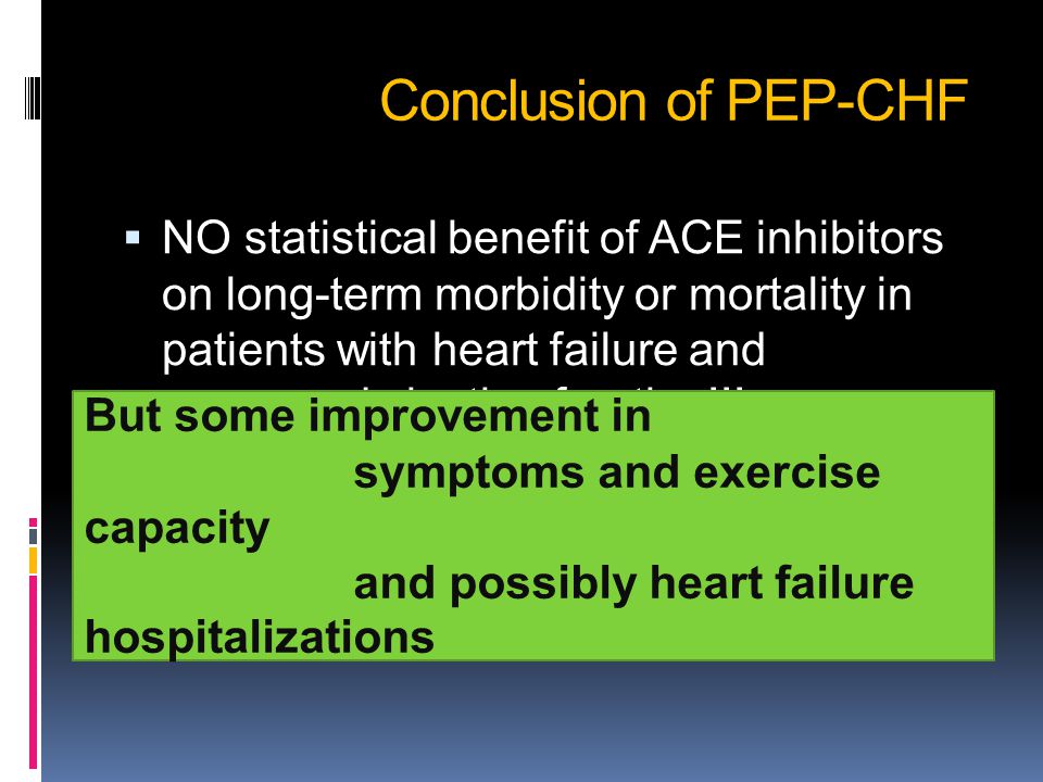 Conclusion of PEP-CHF