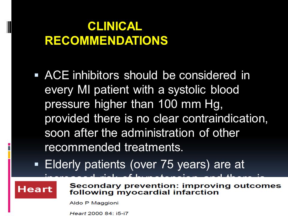 CLINICAL RECOMMENDATIONS