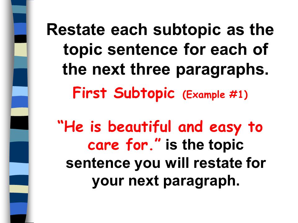 First Subtopic (Example #1)