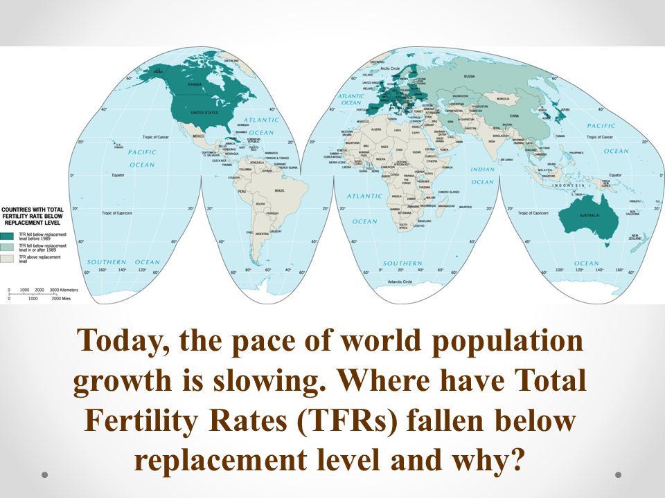 Today, the pace of world population growth is slowing