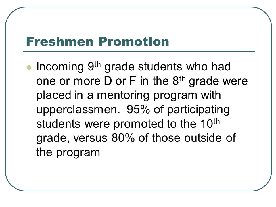 Freshmen Promotion