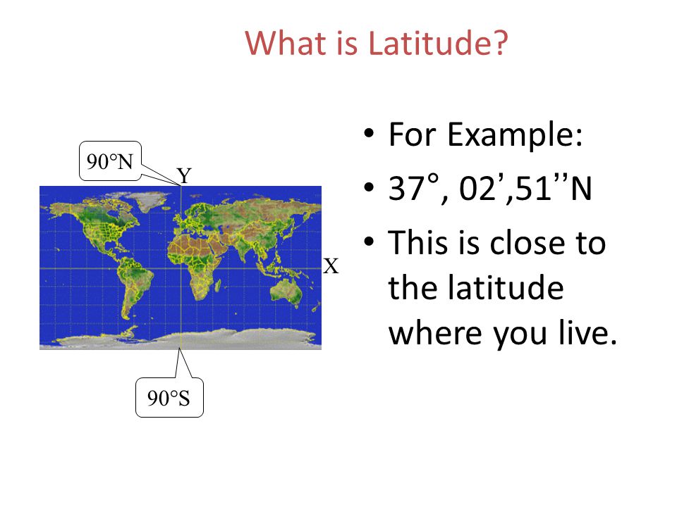 This is close to the latitude where you live.