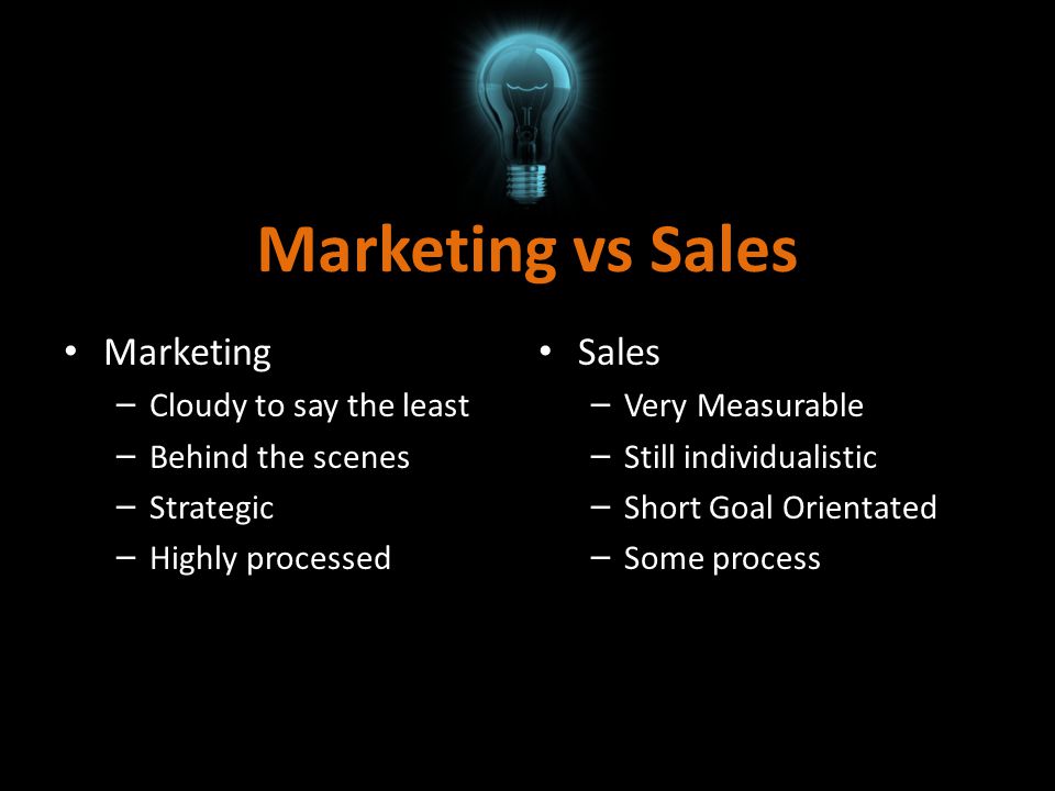 Marketing vs Sales Marketing Sales Cloudy to say the least