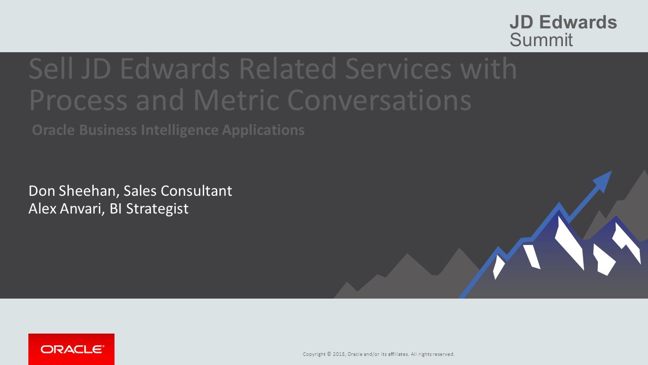 Sell JD Edwards Related Services with Process and Metric Conversations