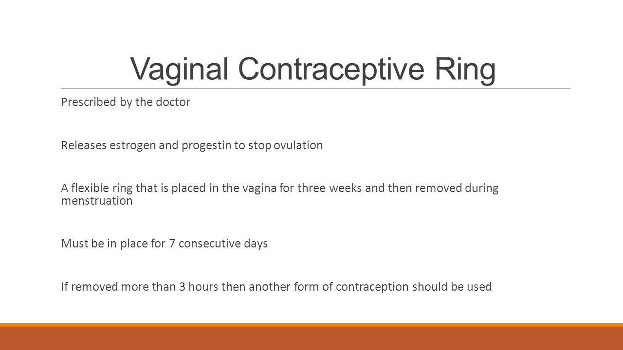 Vaginal Contraceptive Ring