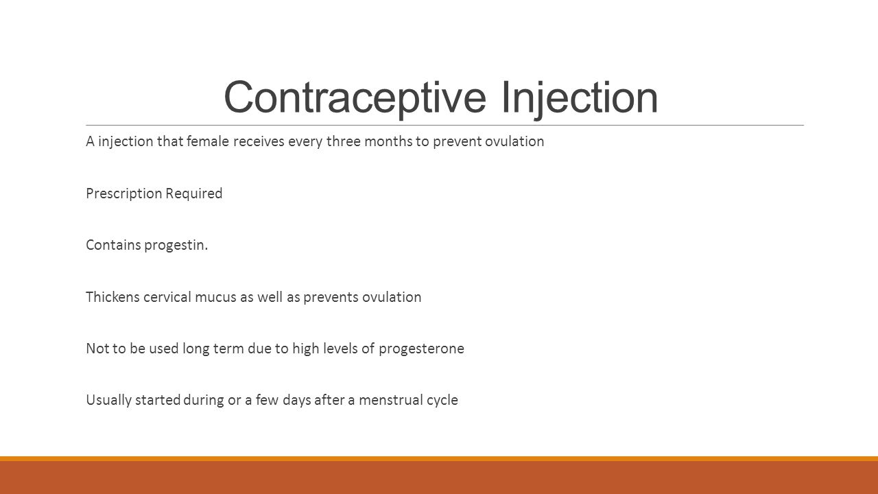 Contraceptive Injection