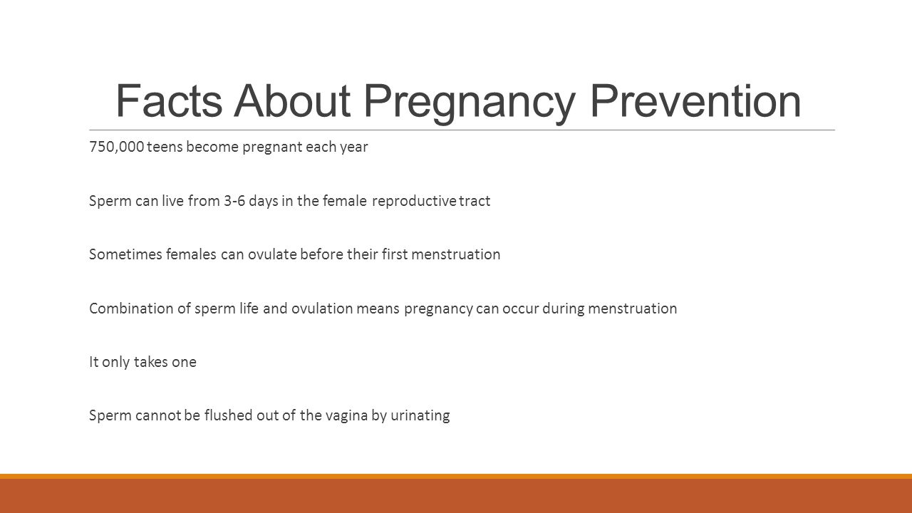Facts About Pregnancy Prevention