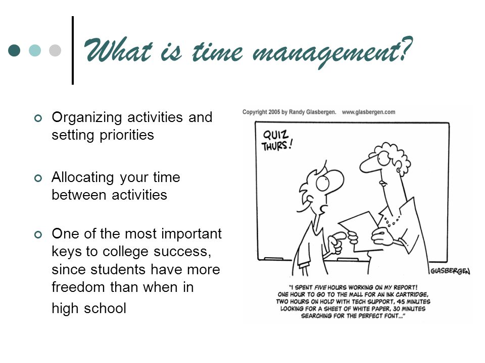 What is time management