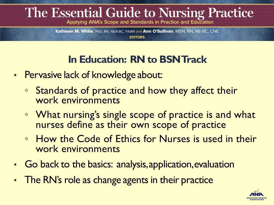 In Education: RN to BSN Track