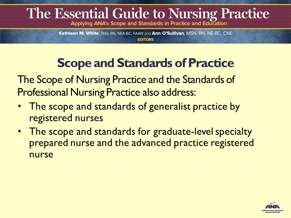 Scope and Standards of Practice