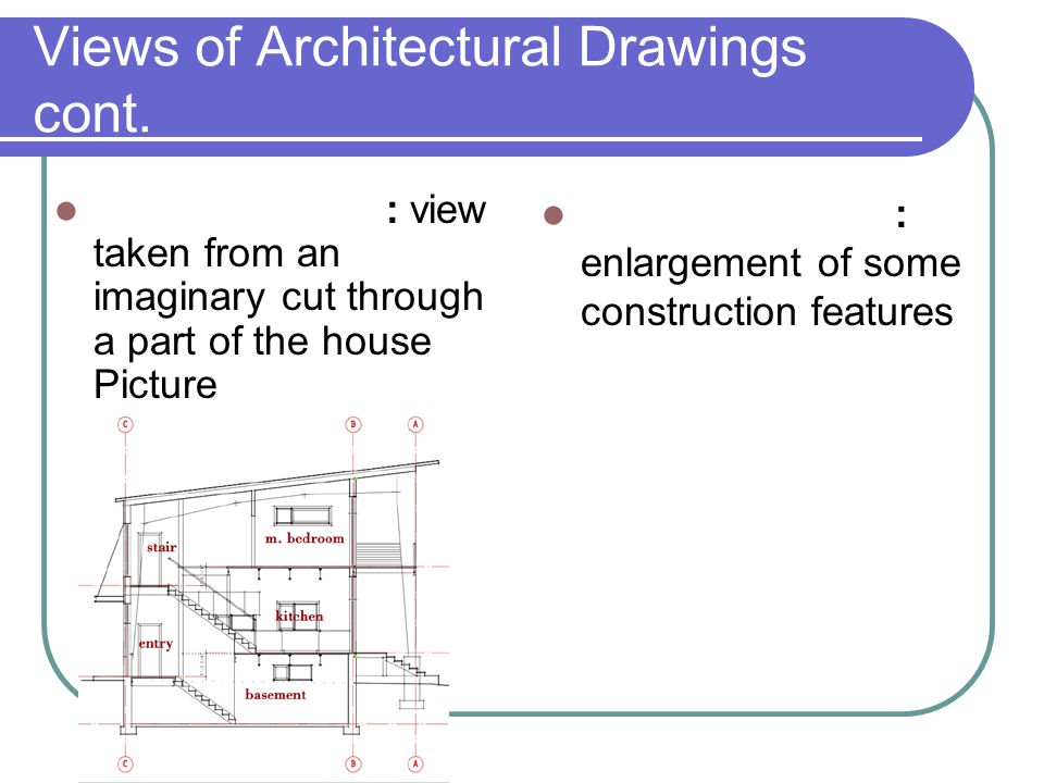 Views of Architectural Drawings cont.