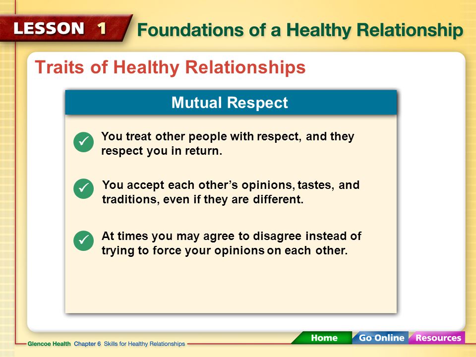 Traits of Healthy Relationships