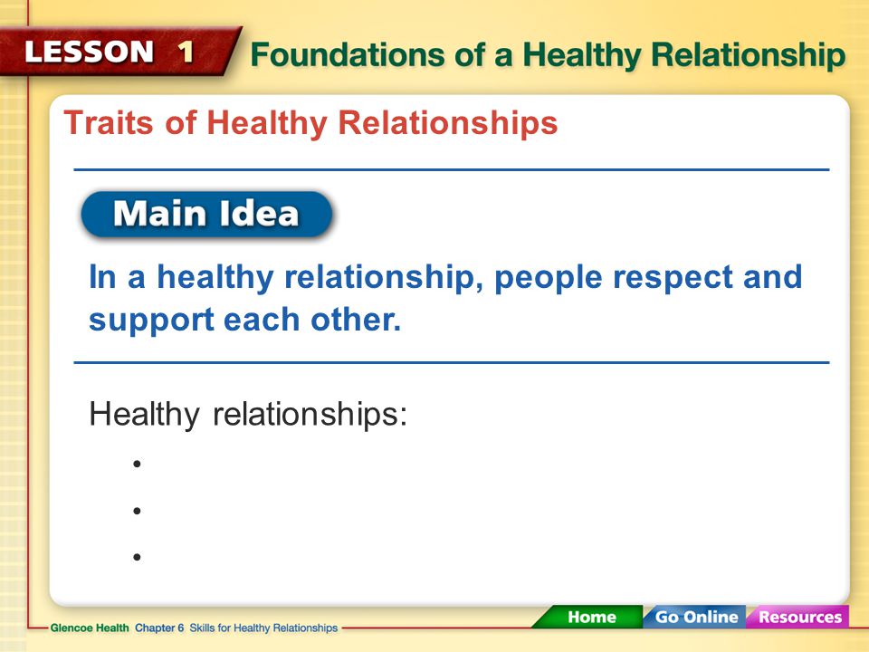 Traits of Healthy Relationships