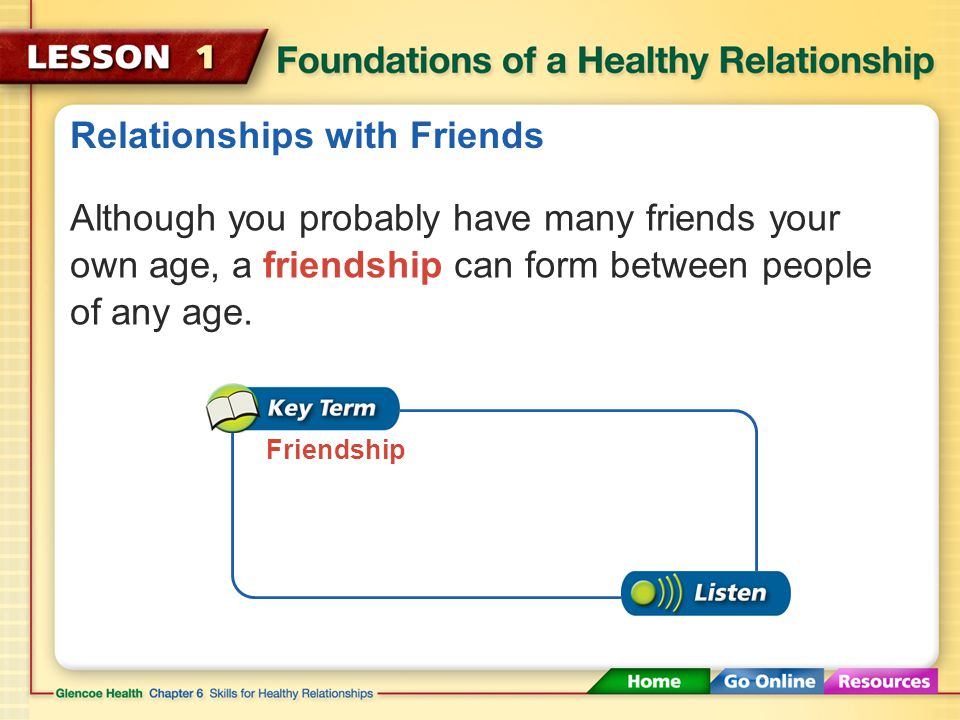 Relationships with Friends