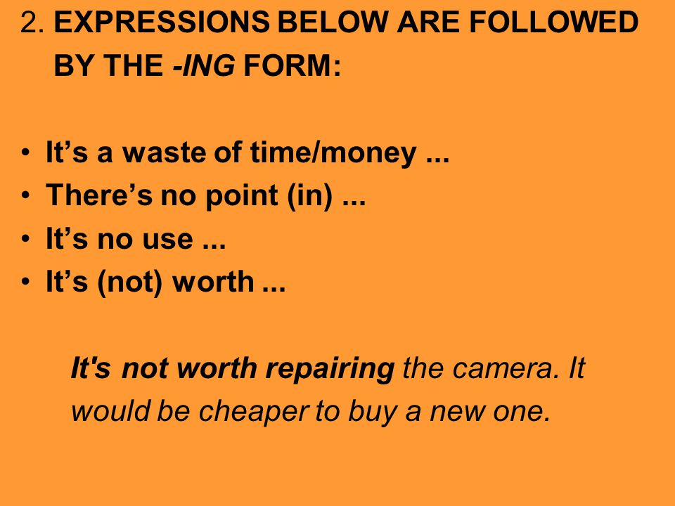 2. EXPRESSIONS BELOW ARE FOLLOWED