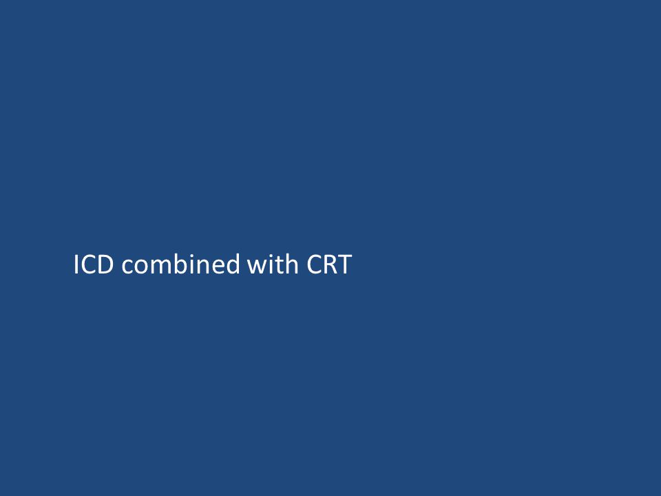 ICD combined with CRT